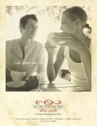 Northshore Town Center in Knoxville Tennessee--series of three print ads